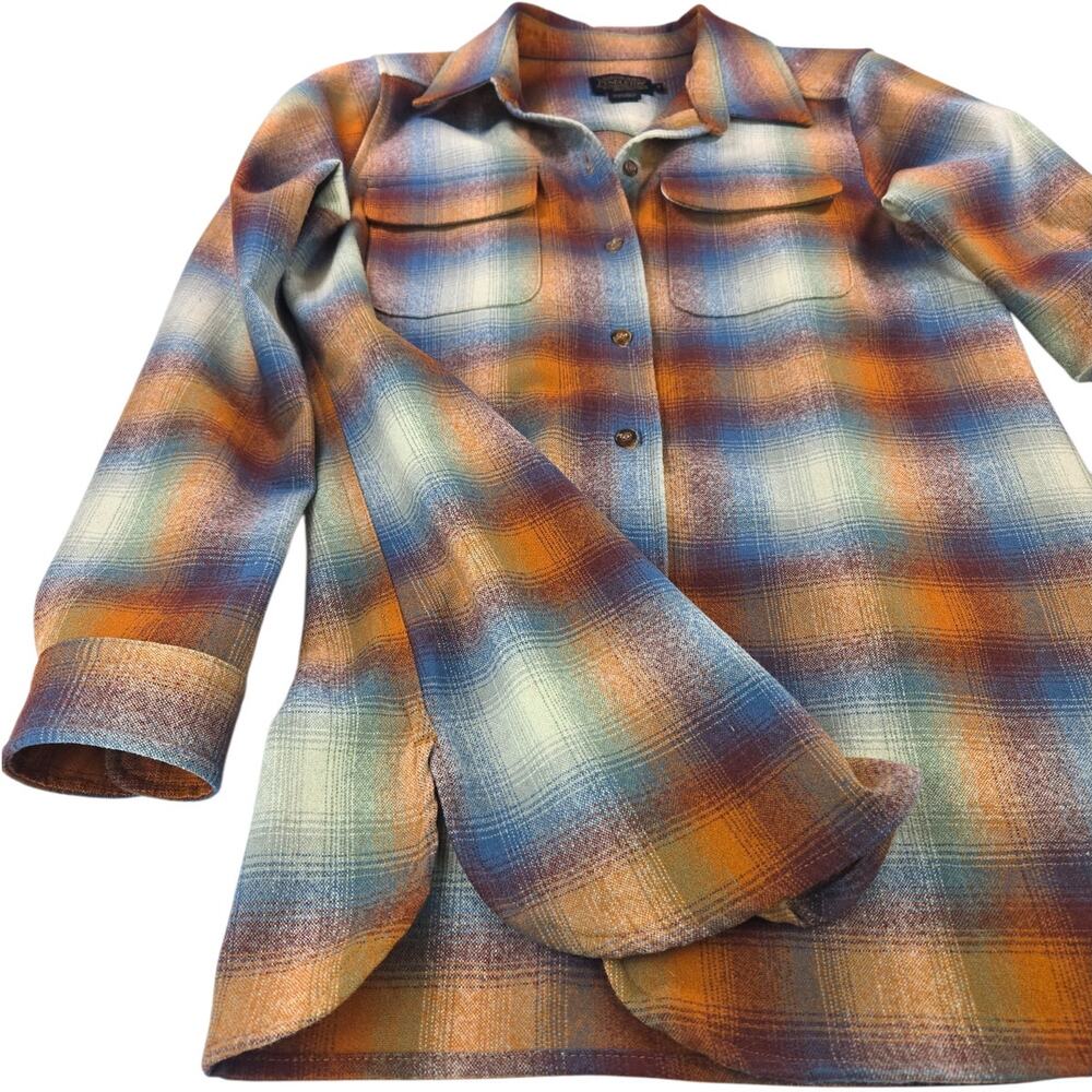 Pendleton | Wool, Plaid, Button Up Board Shirt | Size Small - Picture 2 of 4